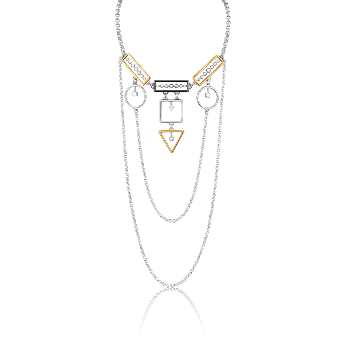 Encircled and Chained Triangulation Necklace