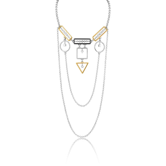 Encircled and Chained Triangulation Necklace