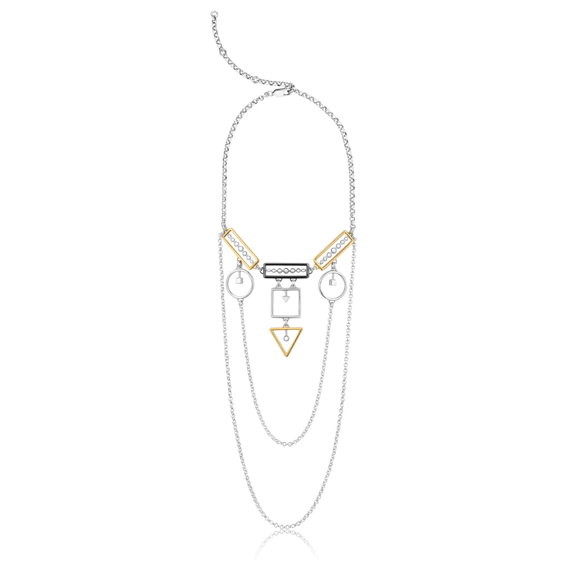 Encircled and Chained Triangulation Necklace